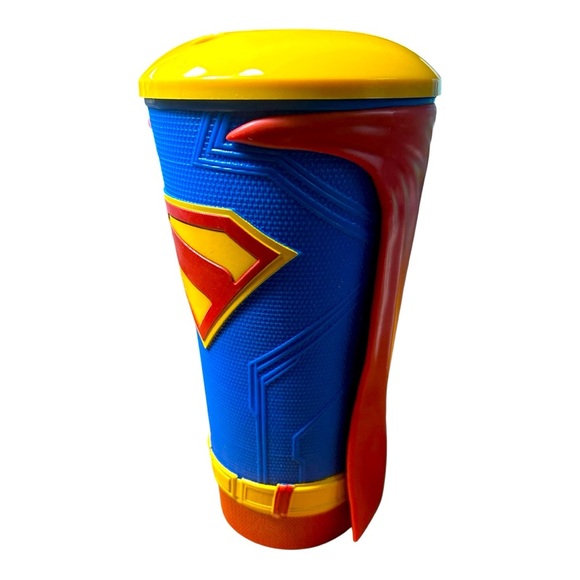 DC - Superman - Large Rubber Drinking Cup w/ Superman/S Symbol/Krypto Toppers - Picture 8 of 8